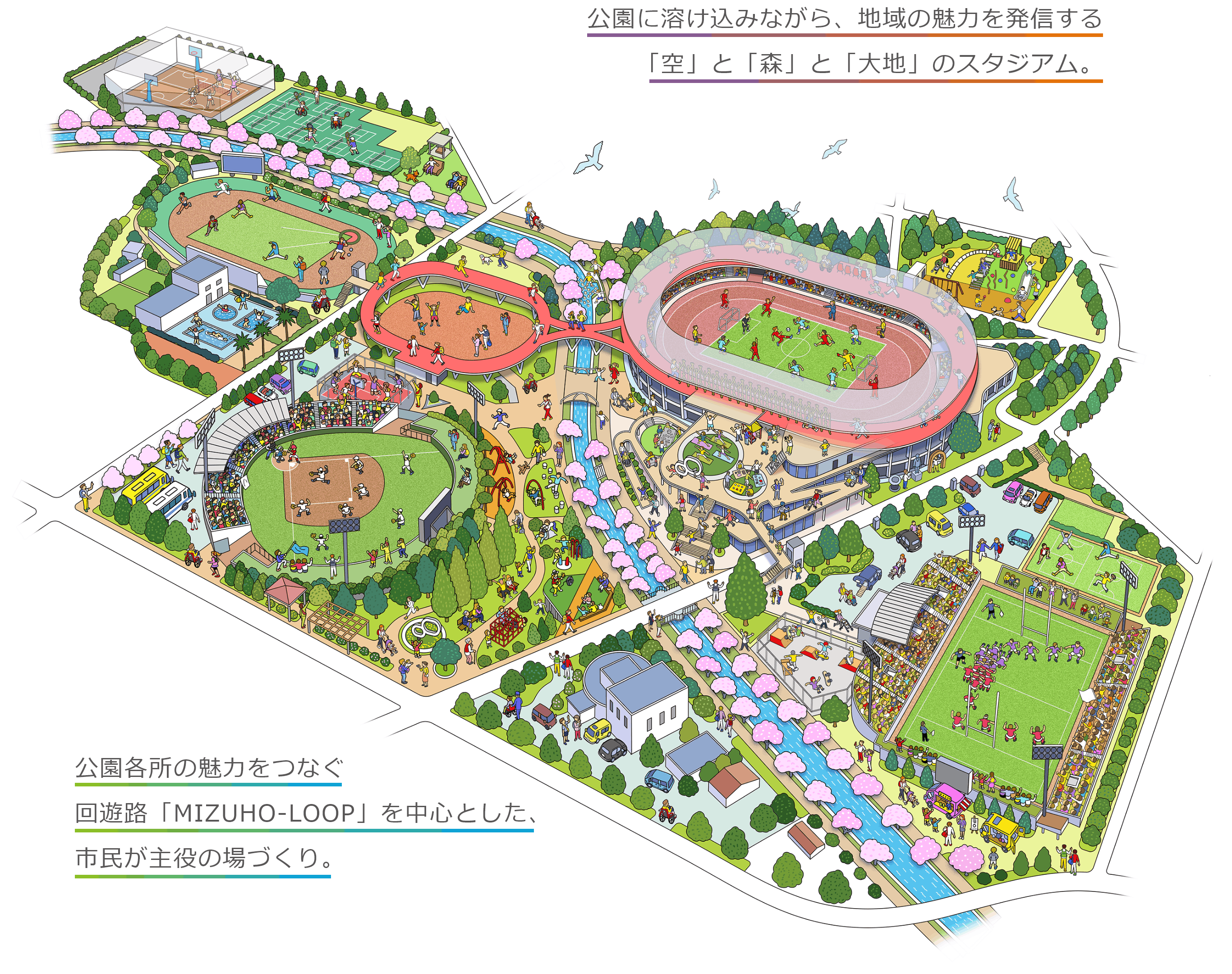 スタジアムの外観