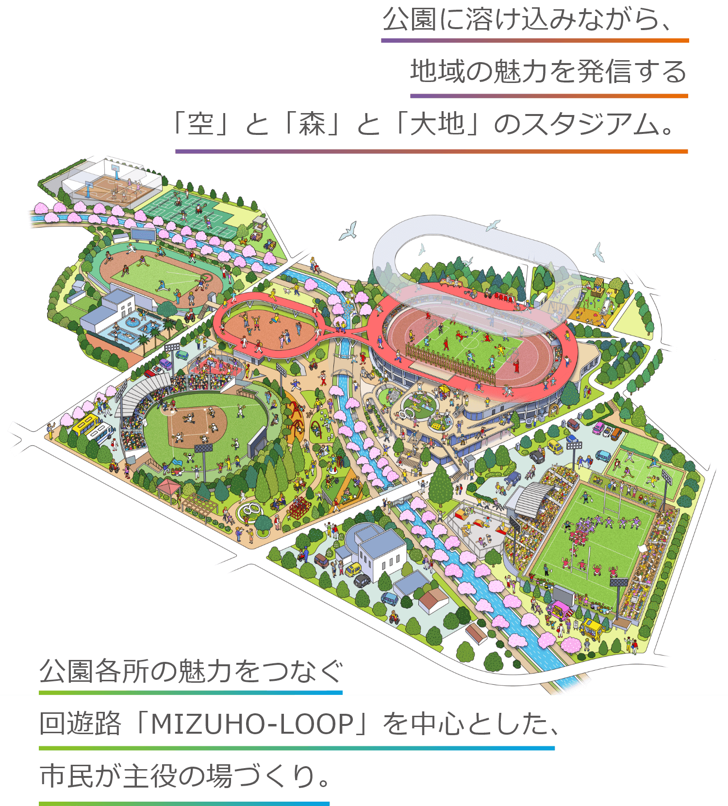 スタジアムの外観